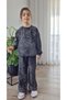 2-Piece Girls' Tracksuit Set with Vintage Effect Star Applique (Ages 2-9)