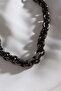 Black Ends Zircon Stone Chain Anti-Tarnish Necklace - 2