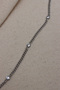 Stone Detailed 316L Steel Silver Color Anklet - 2