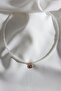 Gold Pearl Necklace with Polar Star End - 2