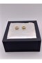 Gold, Stone, Hexagonal Shape Minimalist Xuping Earrings - 3