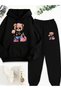 3 Thread Fleece Hoodie Set – Modern and Comfortable Street Style Look - 2