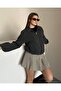 Women's Balloon Sleeve Short Cashmere Jacket - 3