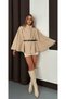 Trend New Season Cashmere Poncho with Belt Unlined Women's - 5