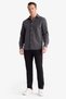 B2089Axbk81 Black Slim Fit Slim Fit Skinny Leg Pocket Trousers - 3