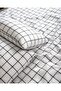 طقم غطاء لحاف مزدوج بنمط مربعات 200×220 سم (بدون ملاءات) - 4
