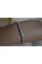 Steel Zircon Stone Thick Bracelet - 4
