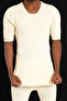 Short Sleeve Wool Thermal Underwear Unisex Fits All Sizes Flexible Thermal Wool Underwear