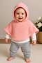 Welsoft Hooded Poncho Baby Girl Set - 2