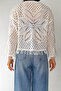 Women's Leaf Patterned Tassel Knit Cardigan – Bohemian & Lightweight Style - 3