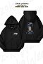 Unisex the Witcher V2 Printed Oversized Back Printed Zip Hooded Cardigan