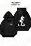 Unisex t Bag Prison Break Printed Oversized Back Printed Zippered Hooded Cardigan