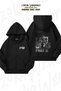 Unisex the Last of Us Part 2 Vengeful Ellie Printed Oversized Back Printed Zip Hooded Cardigan
