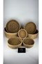 7-Piece Wicker Basket Bread Holder Towel Rack Bathroom Organizer Basket Decorative Object Trinket Ornament Living Room Decor