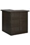 Corner Bar Table Brown 100x50x105 cm Poly Rattan