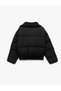 Long Sleeve Wide Collar Anorak Puffer Jacket with Zipper Pocket Detail - 4