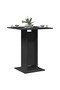 Bistro Table Black 60x60x75 cm Engineered Wood