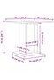 Dining Table White 80x80x75 cm Engineered Wood - 3