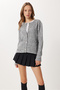 Gold Buttoned Knit Cardigan Lki̇0048 Gray - 2