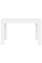 Dining Table White 120x60x76 cm Engineered Wood - 2