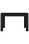 Dining Table Black 120x60x76 cm Engineered Wood - 2