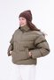-Regular Filling, Water Repellent, Inflatable Women's Coat Rbw-310 - 3