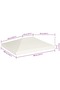 Gazebo Top Cover 310 g/m² 4x3 m Cream White - 3