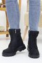 Women's Lace-Up Zippered Buckle Thick Sole Boots Winter Waterproof 510 - 5