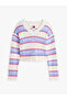 Tjw Striped Logo Women's White Sweater Dw0Dw21682Ybh - 5