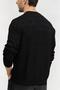 Men's 100% Wool Black Sweater with Crew Neck and Long Sleeves 6D1Mxk 1Mjnz-0999 - 6