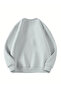 2-Pack Fleece-Lined Crew Neck Oversized Unisex Sweatshirt - 2