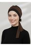 Nova Bandana Black-Copper Ready-To-Wear Turban Hijab Bonnet Suitable for Medical Use - 3