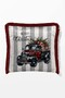 Fringed Throw Pillow Cover 43*43 cm - Winter Tale - New Year - Christmas - New Year's Eve