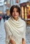 Women's Angora Shawl Scarf - 4