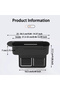 New Generation Extendable Adjustable Seat Gap Pocket Organizer Gap Filler Organizer Black - 5