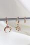 Vip Collection 3-Piece Colored Jewelled Gold Hoop Earrings - 2