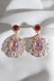 Pink Jewelled Evening Dress Earrings
