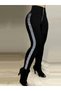Women's High Waist Side Striped Detail Diver Leggings - 2