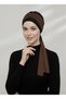 Nova Bandana Black-Copper Ready-To-Wear Turban Hijab Bonnet Suitable for Medical Use - 5