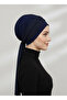 Nova Bandana Navy Blue Ready-To-Wear Turban Hijab Bonnet Suitable for Medical Use - 4