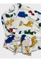 Boy's Cotton Raised White Safari Print Long Sleeve Winter Pajamas Set - 3