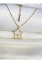 Rain Drop Cloud Steel Gold Necklace Non-Tarnish Zircon Stone Gift Trend - 2