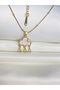 Rain Drop Cloud Steel Gold Necklace Non-Tarnish Zircon Stone Gift Trend - 3