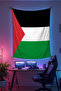 Palestine Flag Wall Hanging - Quality Fabric, Room Decor Tapestry Wall Carpet - 3