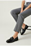 Black Patent Leather Women's Loafer Shoes - 6