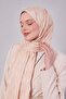 Salmon geometric pattern jacquard shawl - 2