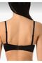 Black Underwire Unpadded Strapless Push up Minimizer Bra - 2