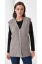 Women's Mother Plus Size Corded Fabric Wool Knitwear Vest - 4