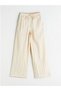 Lcwaikiki classic elastic waist textured wide leg women's trousers - 7