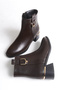 Asu Women's Buckle Detailed Boots A006-K9788 - 3